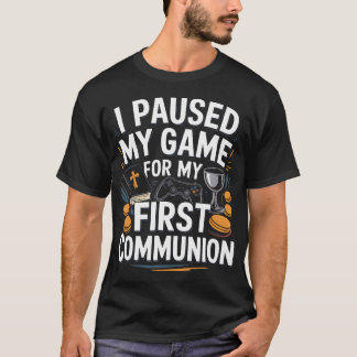 Camiseta Pauso Meu Jogo Para Minha Primeira Comunhão Video