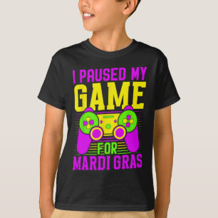 Camiseta Pausou Meu Jogo Para O Carnaval De Videos games Ma