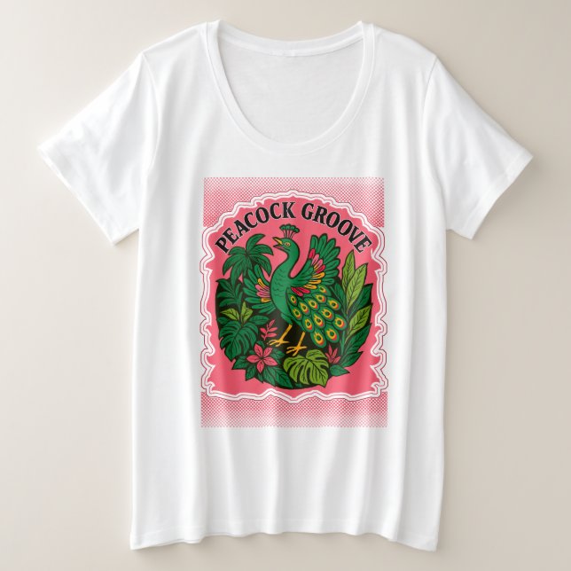 Camiseta pavão (Frente do Design)