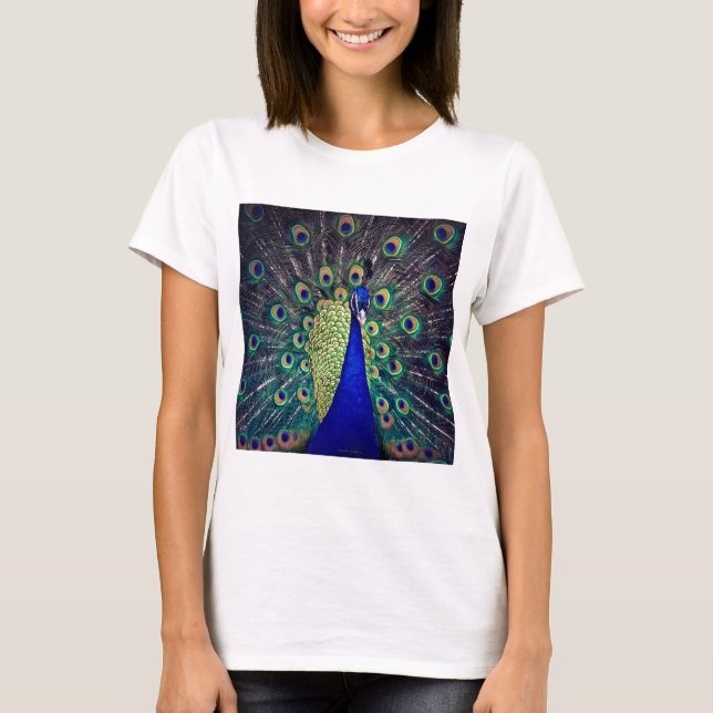 Camiseta Pavão Azul Cobalto (Frente)