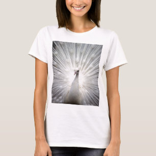 Camiseta Pavão branco bonito