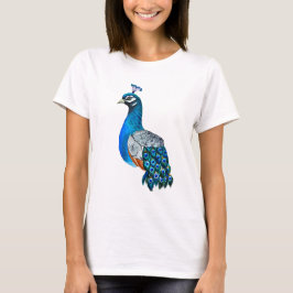 Camiseta Pavão de Aquarela