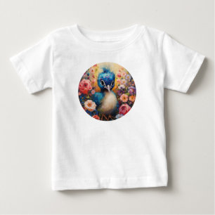 Camiseta Pavão de Bebê Bonito