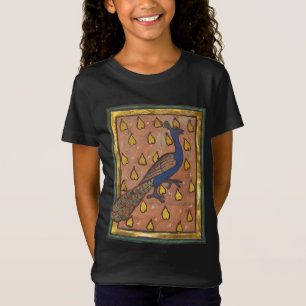 Camiseta Pavão do Bestiário Medieval c. 1270