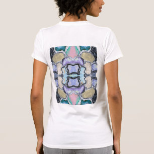 Camiseta Pave o caminho com um padrão colorido de pedra