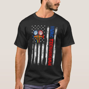 Camiseta Pavilhão americano angustiado HVAC Technician USA