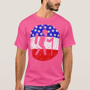 Camiseta Pavilhão Americano do Retro Hiker em Caminho
