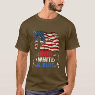 Camiseta Pavilhão Americano Pesca 4 De Julho Pescador Patri