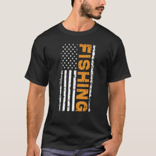 Camiseta Pavilhão Americano - Pesca Patriótica e Pescador
