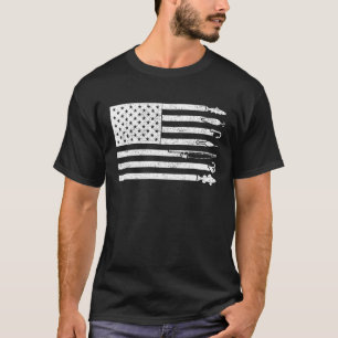 Camiseta Pavilhão Americano, Pescadores e Mulheres Patrióti