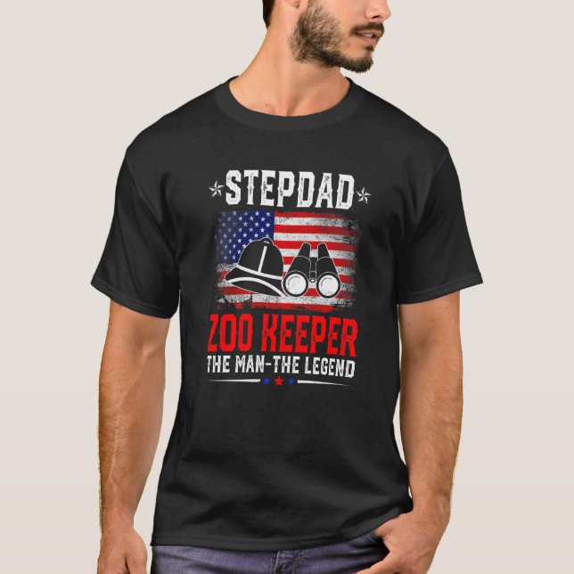 Camiseta Pavilhão Americano, Stepdad Zoo Keeper O Le (Frente)