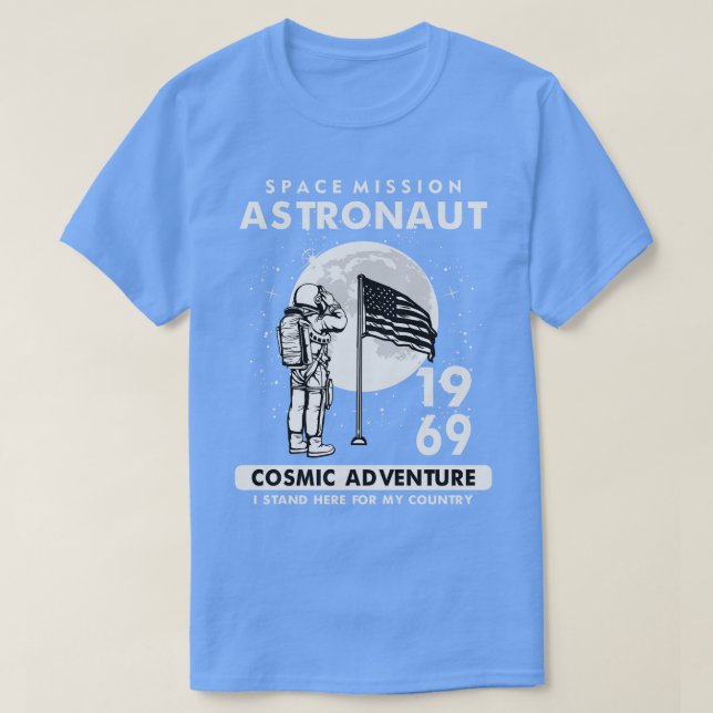 CAMISETA PAVILHÃO ASTRONAUTA E AMERICANA (Frente do Design)