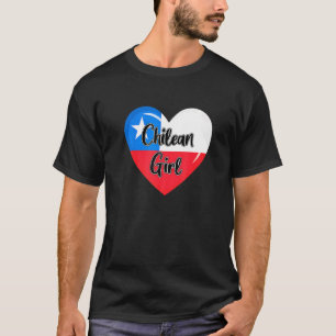 Camiseta Pavilhão Chile Para Mulheres Chilenas