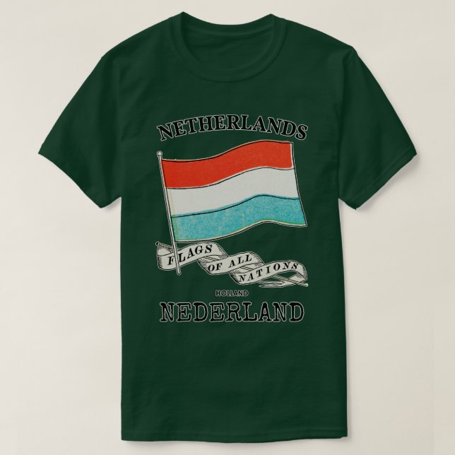 Camiseta Pavilhão Clássico Países Baixos (Frente do Design)