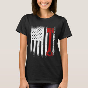Camiseta Pavilhão De Bandeira Mecânico Dos Eua Para Qualque
