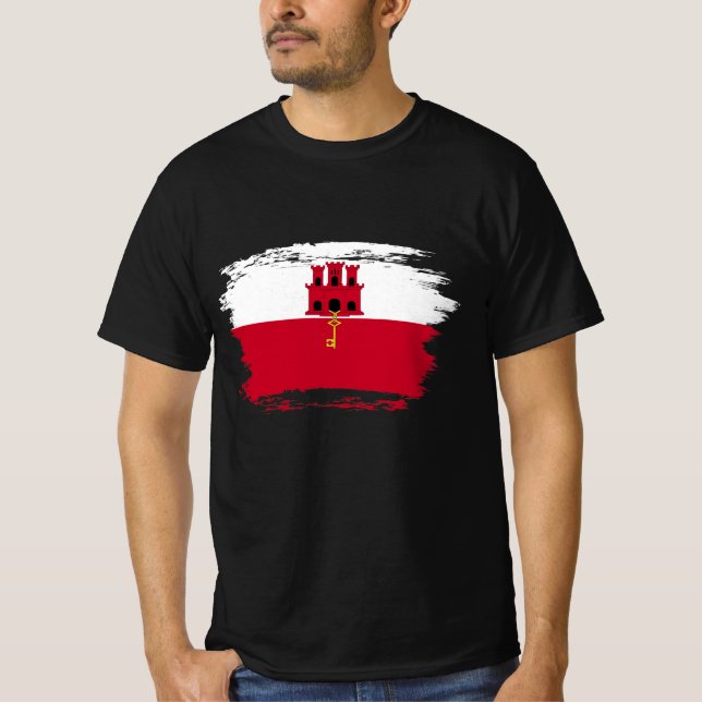 Camiseta pavilhão de Gibraltar (Frente)