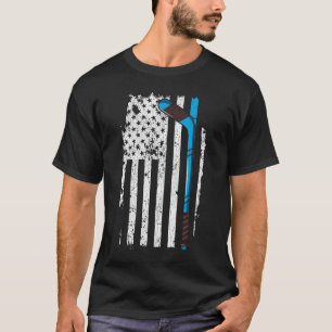 Camiseta Pavilhão de Hóquei no Gelo - Bandeira Americana
