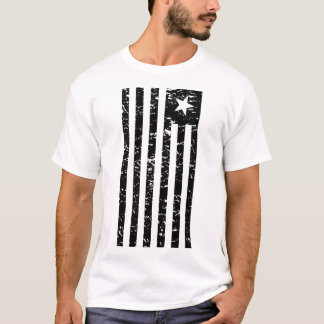 CAMISETA PAVILHÃO DE PATRIOTA PRETO E BRANCO