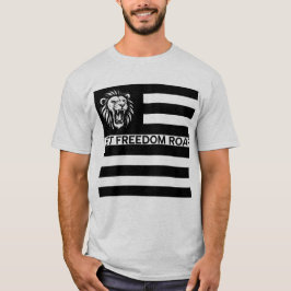 CAMISETA PAVILHÃO DE PATRIOTA PRETO E BRANCO