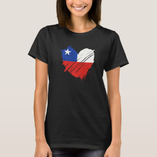 Camiseta Pavilhão do Chile Eu amo o Chile Está no meu DNA p