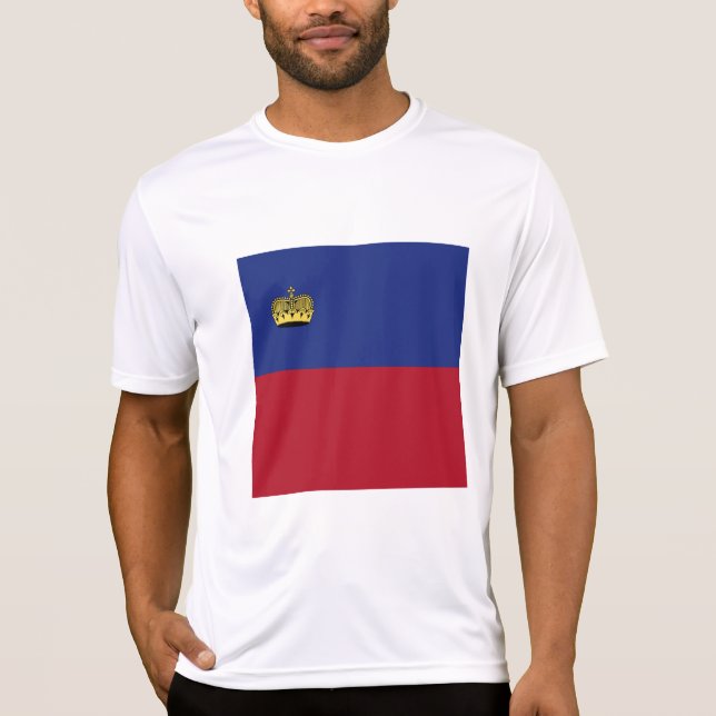 Camiseta pavilhão do Liechtenstein (Frente)