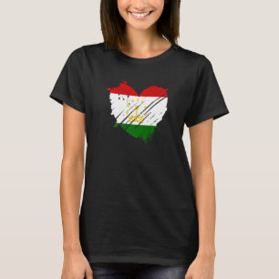 Camiseta Pavilhão do Tajiquistão Eu amo Está no meu DNA par