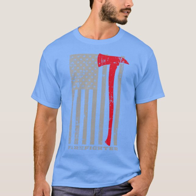 Camiseta Pavilhão dos Bombeiros EUA (Frente)