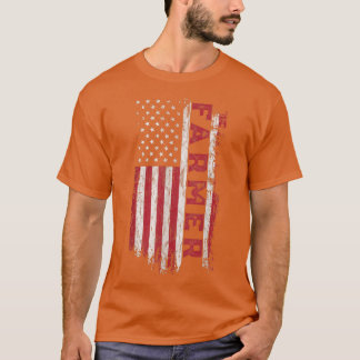 Camiseta Pavilhão dos EUA desolado fazendeiros Patrióticos