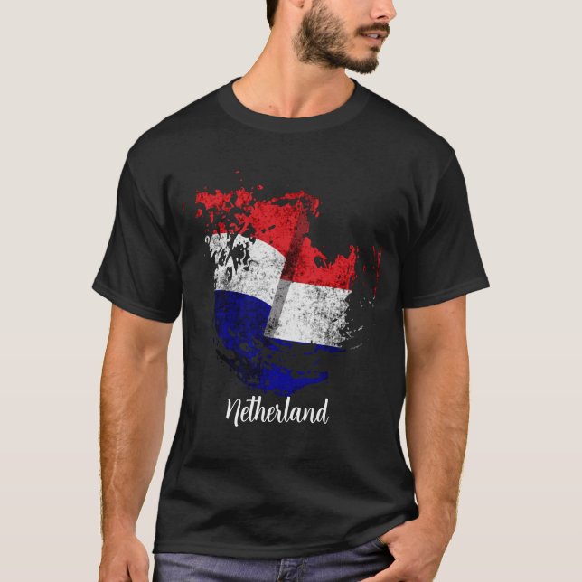 Camiseta pavilhão dos Países Baixos (Frente)