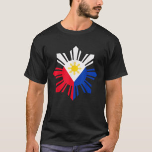 Camiseta Pavilhão filipino Pinoy Flag Filipino Pinoy Sun