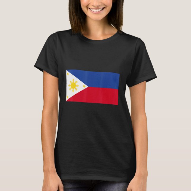 Camiseta Pavilhão filipino Pinoy Flag Filipino Pinoy Sun (Frente)