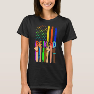 Camiseta Pavilhão Igualdade Humana Ama mão LGBT Igualdade p