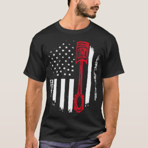 Camiseta Pavilhão Mecânico Patriótico Americano