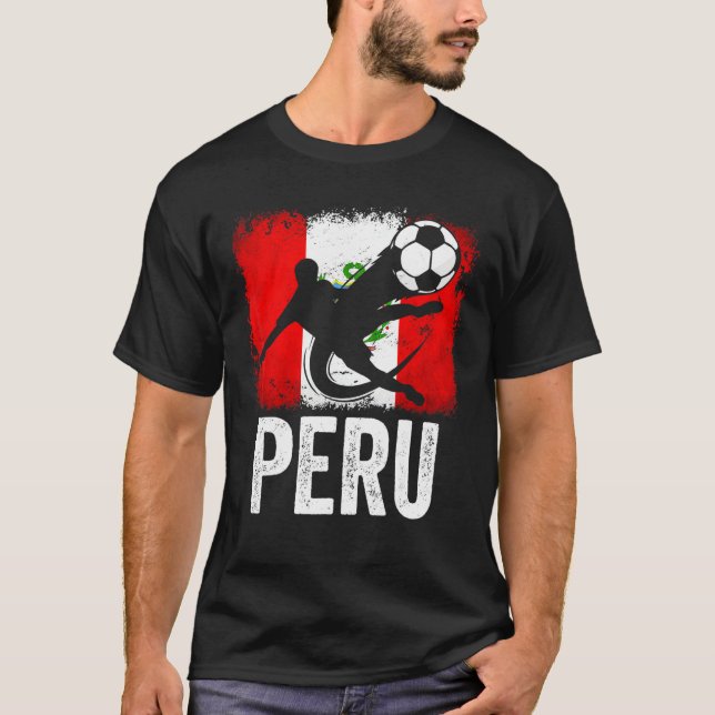 Camiseta Pavilhão Nacional do Peru (Frente)