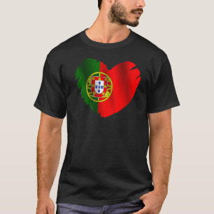 Camiseta Pavilhão Portugal Na Forma Do Coração Portugal