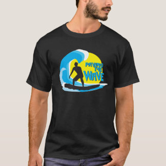 Camiseta Pavimentando o surfista Stoked onda 1