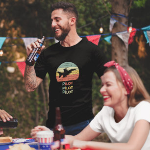 Camiseta Pavimento retroativo, avião de combate a jatos, pi