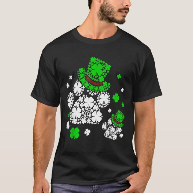 Camiseta Paw Hat Leprechaun Shamrock Dog Cat St Patricks Da (Frente)