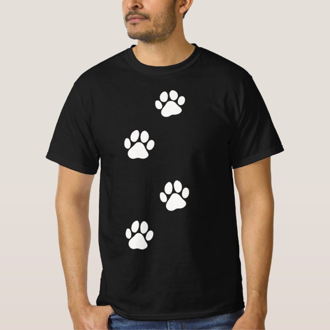 Camiseta Paw Print Dog Cat Pet Lover  (Frente)