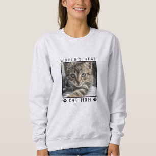 Camiseta Paw Prints de Gata Mãe do Mundo Pet Foto Personali