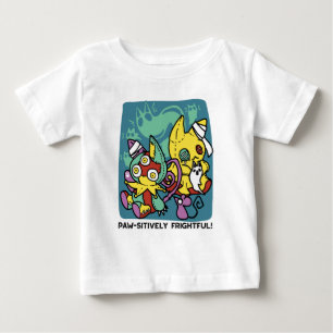 Camiseta Paw-sitivamente Assustador Gatos Monstruosos de