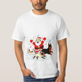 Camiseta Paw-sitive Purr-suit: Santa’s Joyful Chase