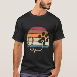 Camiseta Paw Stethoscope Vet Tech Veterinary Technician