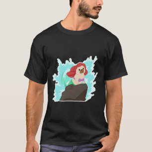 Camiseta Paw-t do seu mundo, The Little mer-pug! Clássico