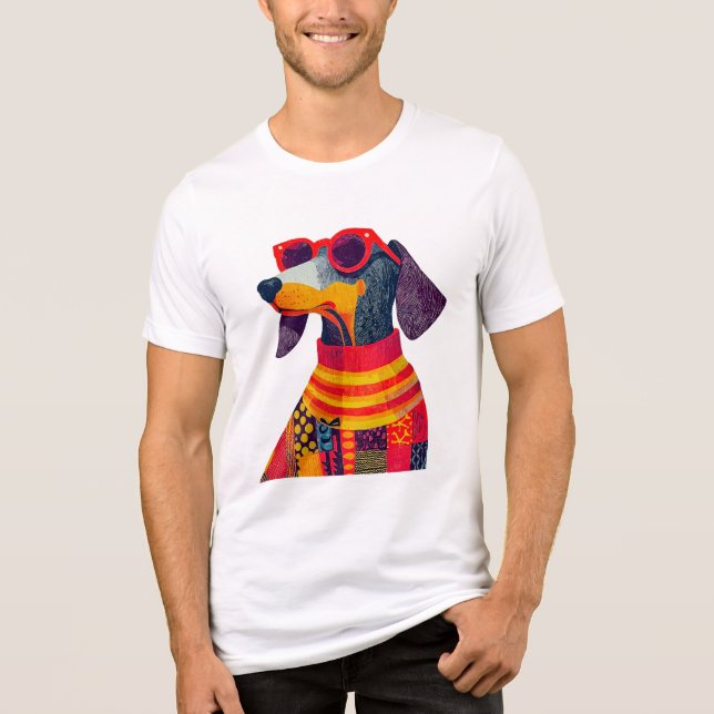 Camiseta Pawfect Dachshund Wienerdog Doxie Dogdad Em Estilo (Frente)