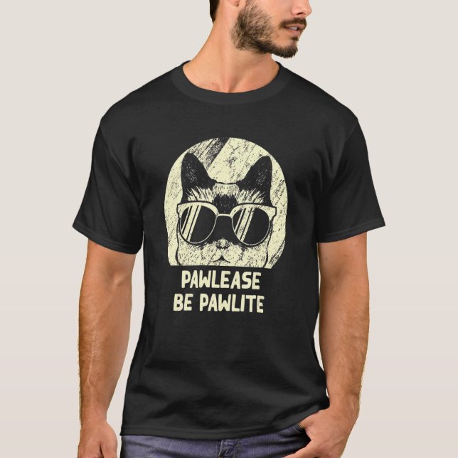 Camiseta Pawlease Ser Gato De Pawlite (Frente)