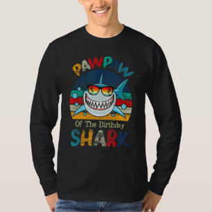 Camiseta Pawpaw Da Família Aniversário Do Tubarão