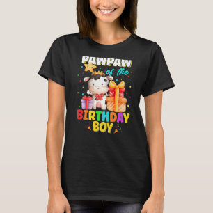 Camiseta Pawpaw Da Família Birthday Boy Cow Farm