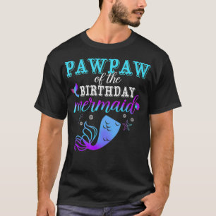 Camiseta Pawpaw Da Família De Sereias De Aniversário _4