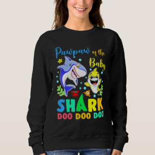 Camiseta Pawpaw Do Aniversário Tubarão Azul Dó Amarelo D